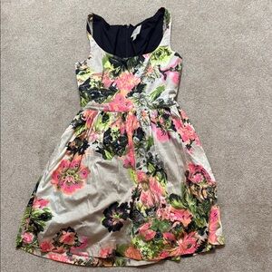 Floral Dress in Pink and Green - AK